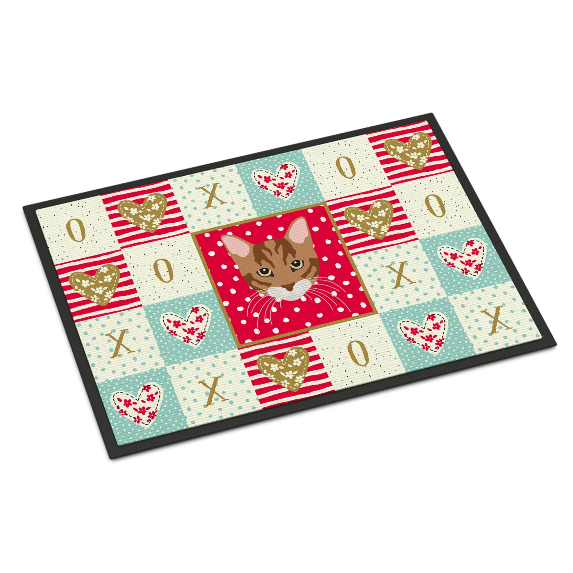 Toyger Cat Love Indoor Or Outdoor Mat 18X27